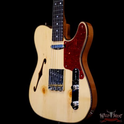 Fender Custom Shop Ltd Knotty Pine Telecaster Thinline Hand-Wound Pickups Aged Natural image 3
