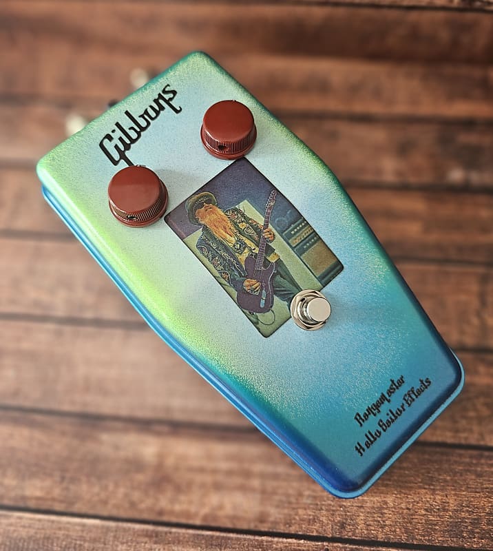 Hello Sailor Effects Rangemaster - Metalic blue & volt | Reverb UK