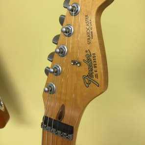 1989 Fender Stratocaster Plus Electric Guitar Black Strat Gold Lace Sensor image 10