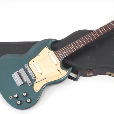 1967 Gibson Melody Maker D Pelham Blue - Rare Double Pickup Model with Original Case image 2
