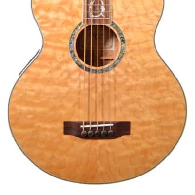 Michael Kelly DF5-QN 5 String Acoustic/Electric Bass Guitar w/ OHSC – Used Natural Gloss Finish image 2