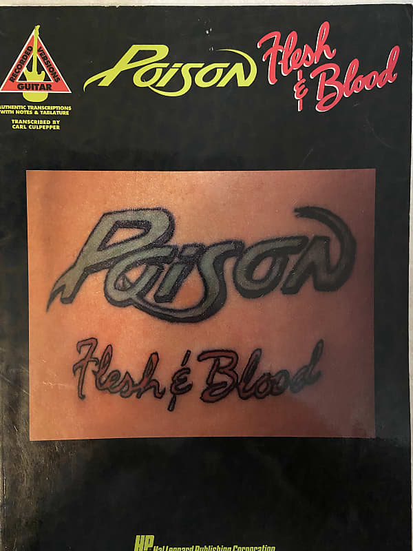 Poison - Flesh & Blood - Guitar Tab / Tablature Book | Reverb