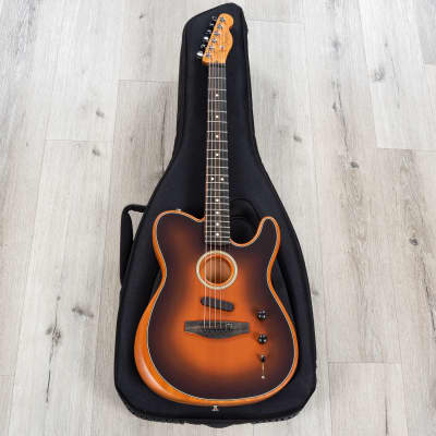 Fender American Acoustasonic Telecaster Guitar, Ebony, Sunburst (B-STOCK) image 11