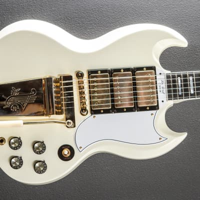 Gibson Custom Shop 1963 Les Paul SG Custom Reissue w/Maestro Vibrola - Classic White for sale