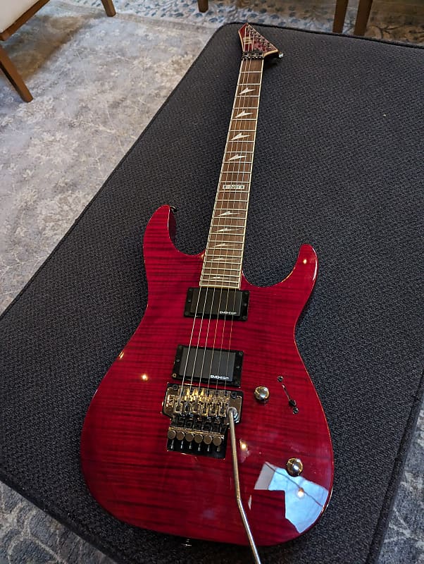 ESP LTD M-200FM 2007 - Transparent Red Flame | Reverb