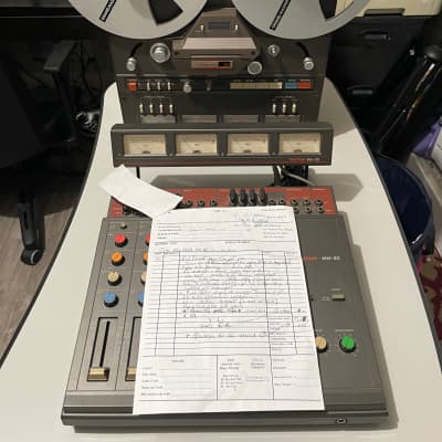 TASCAM 34 1/4" 4-Track Professional Tape Recorder and TASCAM MM20 mixer "SERVICED CERTIFIED" image 8