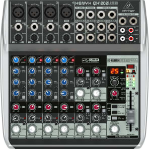 Behringer Xenyx QX1202USB 12-Input Mixer with USB Interface and Effects