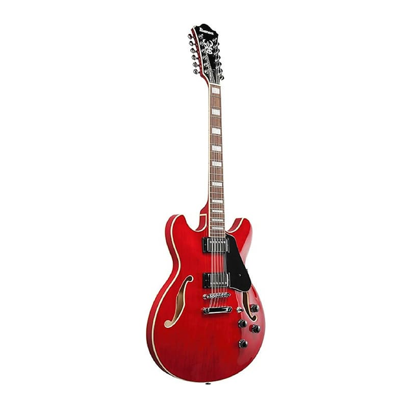 Ibanez AS Artcore 12-String Electric Guitar (Right-Handed, Transparent Cherry Red) image 1
