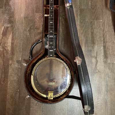 Bacon & Day Vintage Style 1 Custom Order Five-String Resonator Banjo Gold Plated w/ Knee Mute image 13