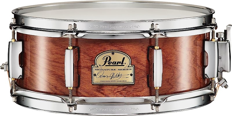 Pearl OH1350140 Omar Hakim Signature Drum, 6 ply African Mahogany, Natural image 1
