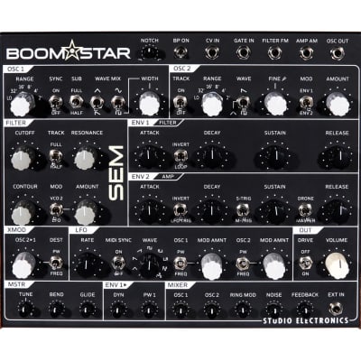 Studio Electronics Boomstar SEM V2 Semi-Modular Analog Synthesizer Module [DEMO]