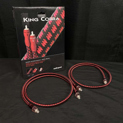 AUDIO QUEST オーディオクエスト KING COBRA XLR 1m 中古品】audioquest/XLRケーブル/King Cobra(ペア/1.0m) 高級