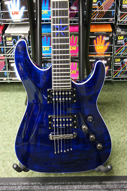 Schecter Diamond Series C-1 Exotic Star in blue - Made in Korea