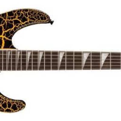 JACKSON Soloist SL3X DX Yellow Crackle - chitarra elettrica con tremolo Floyd Rose image 6