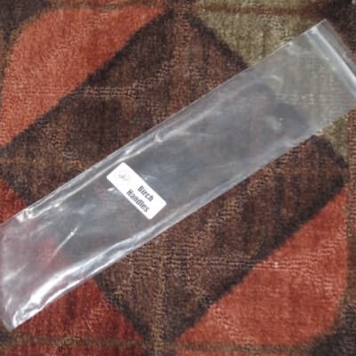 one pair new old stock near A+ Mike Balter MB93B (93B) Extra Hard Keyboard Mallets, 1 plastic (phenolic) round white HEADS and natural birch HANDLES - mid to late 1990s (+ packaging) Unwound Series image 24