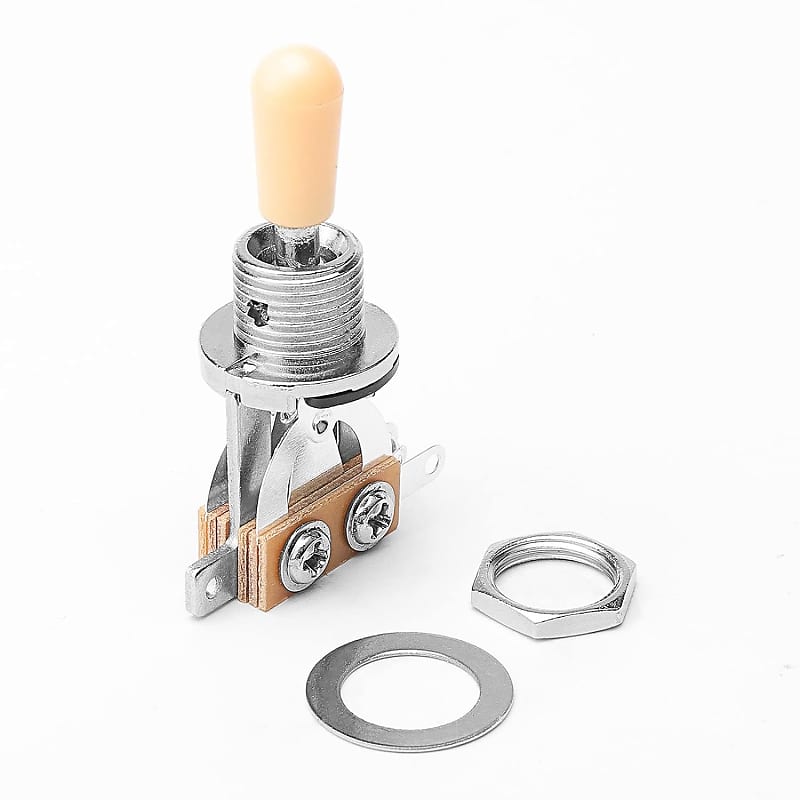 Chrome 3 Way Electric Guitar Pickup Toggle Switch with Cream | Reverb