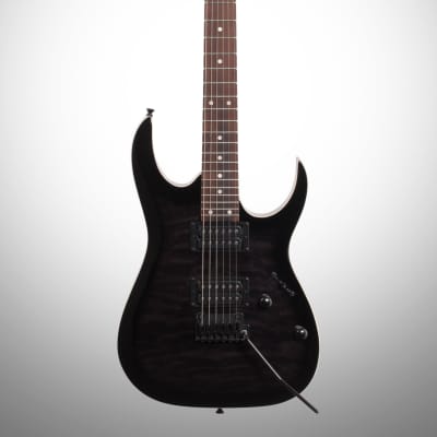 Ibanez GRGA120QA Gio Electric Guitar, Transparent Black Sunburst image 2