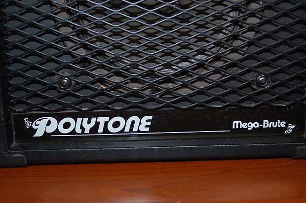 Polytone Mega Brute 100 watt Combo Jazz Amp Works Great! 1980's Black