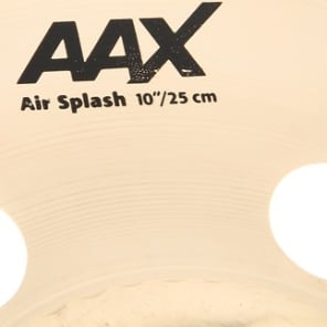 Sabian 10 inch AAX Air Splash Cymbal - Brilliant Finish image 3