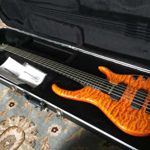 Modulus Quantum 5 Bass Guitar 5A Quilt Top MAPLE NOS Bartolini - TOP OF LINE 2006 Orange Brown Yello image 1