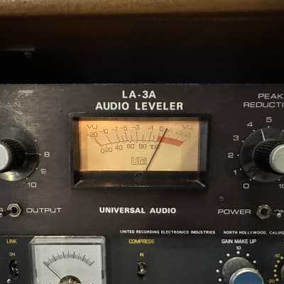Urei LA-3A Leveling Amplifier Pair 1970s - Black Panel image 2