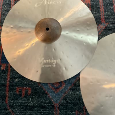 (MINT) Aisen 15” Vintage Hi-Hat Cymbals, Pair image 2
