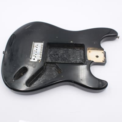 Black Strat Style Electric Guitar Body Project imagen 1
