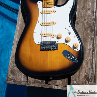 Classic 1977 Aria Pro II Stagecaster - Matsumoku - Ash Body! - Made in Japan - Lawsuit Era '50's Stratocaster Copy - Sweet MOJO! Natural Light Relic image 4