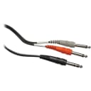 Hosa - STP-201 - Stereo 1/4" Male to 2 Mono 1/4" Male Insert Y-Cable - 3.3'
