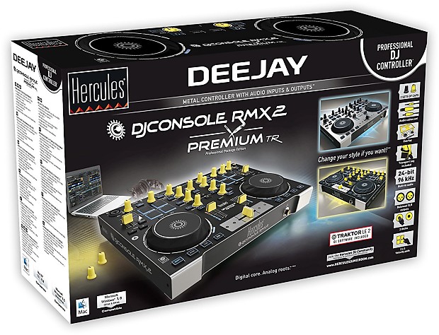 Hercules DJ Console RMX 2 Premium TR 2015 brushed aluminium