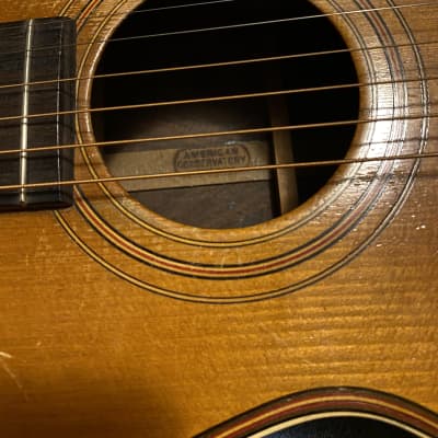 Circa 1892 American Conservatory  Parlor Guitar image 3