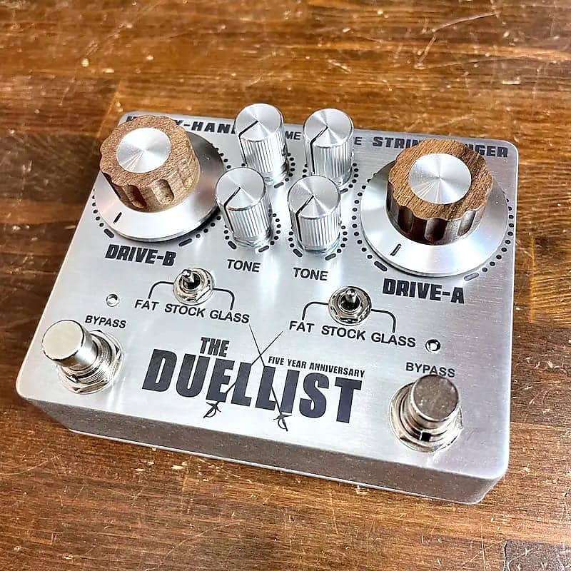 King Tone Duellist V2 Overdrive Pedal (Silver) Reverb