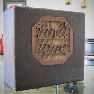 1930s Volu-Tone Guitar Amplifier by Schireson Brothers LA 10"Rola Speaker with Energizing Switch image 6