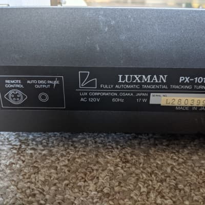 Luxman PX-101 Linear Tracking Turntable 1980s - Silver image 14