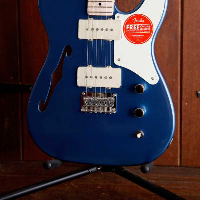 Squier Paranormal Cabronita Telecaster Thinline Lake Placid Blue Guitar for sale