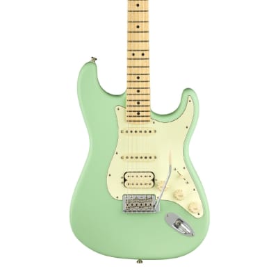 Used Fender American Performer Stratocaster HSS - Satin Surf Green w/ Maple FB image 3