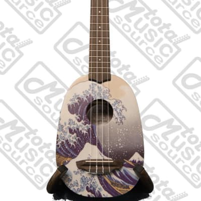 Luna Artistic Great Wave Soprano Uke w/Strings,Tuner & PC, UKE GWS COMP image 8