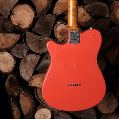 Wild Custom Guitars Wild TV - Fiesta Red Pinstripe image 4