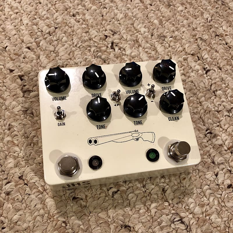 JHS Pedals Double Barrel V4 Overdrive (7Knob) with Red Reverb