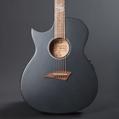 Lindo B-STOCK Left Handed Infinity ORG-SL Matte Black Slim Electro Acoustic Guitar & Padded Gigbag Strings(Minor Cosmetic Imperfections) image 1