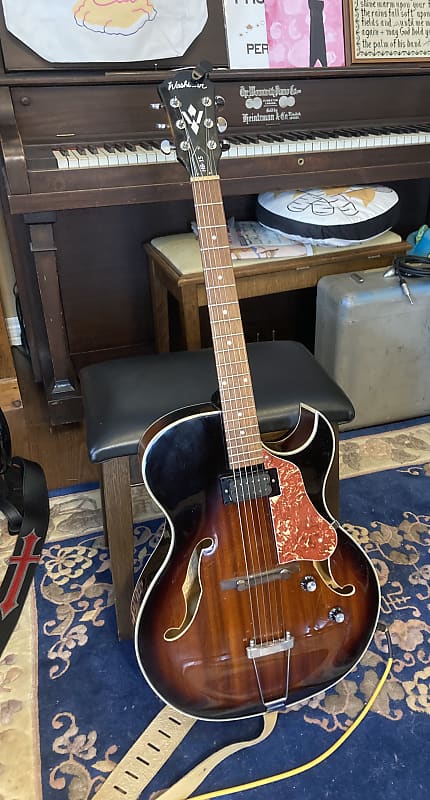 Sweet Mahogany Archtop Jazz Guitar Baby! *Upgraded* Washburn HB15CTSK HB Series Hollowbody image 1