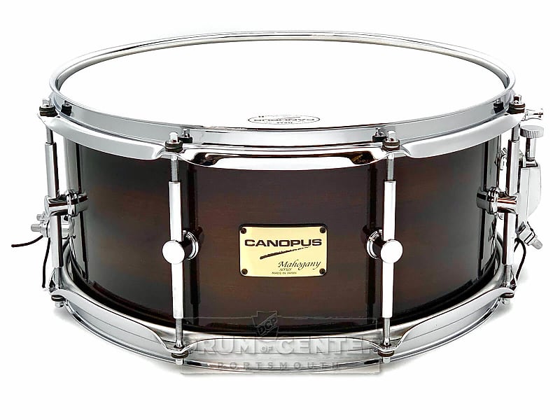 Canopus Mahogany Snare Drum 14x6.5 Gloss Black | Reverb Canada