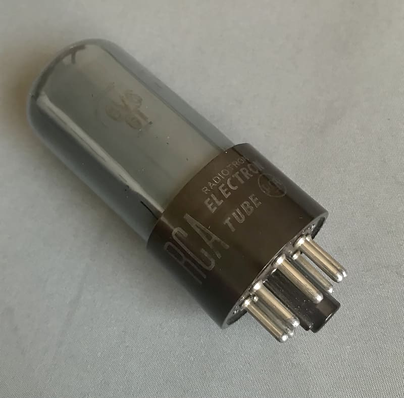 RCA 6V6GT Smoked Glass Audio Amp Tube manufactured in 1951 Reverb