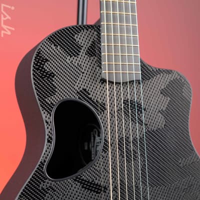 McPherson Touring Carbon Fiber Acoustic-Electric Guitar Camo Top Black Hardware image 3