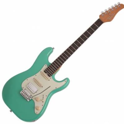 Schecter Guitar Research Nick Johnston Traditional HSS Electric Guitar Atomic Green 1540 image 9