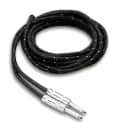 Hosa 3GT-18C4 Guitar Cable, Cloth, Black/Gold 18ft