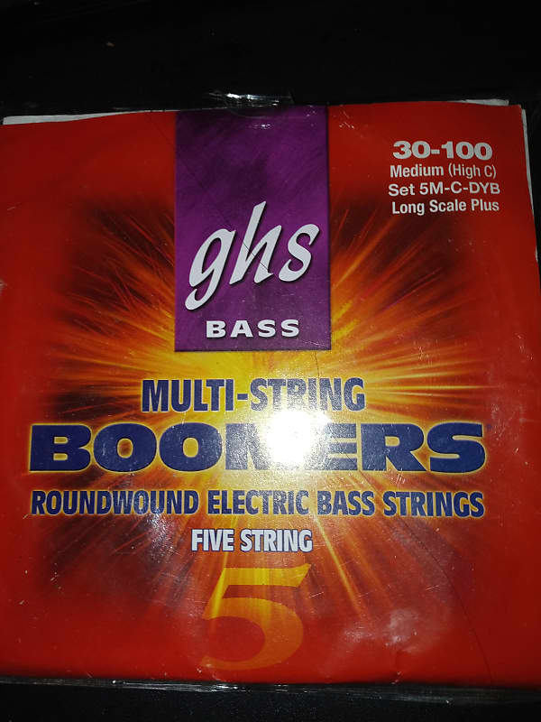GHS 5 string Bass strings Long scale plus Reverb
