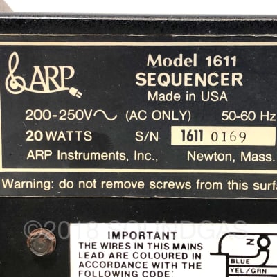 ARP Sequencer Model 1611 *Soundgas Serviced* image 8