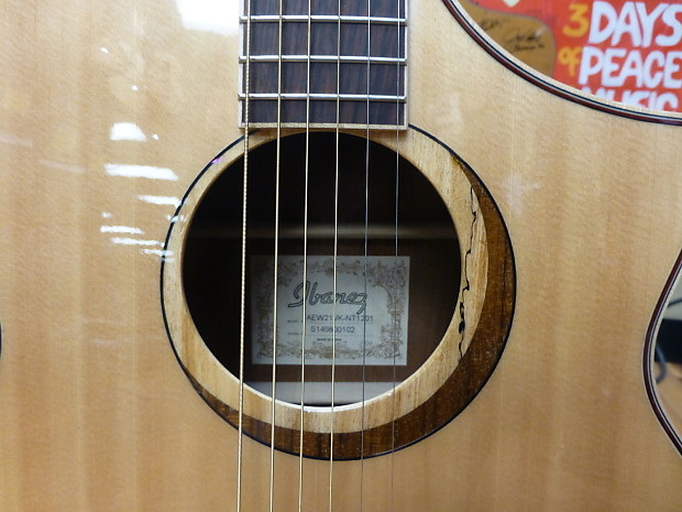 Ibanez AEW21VK-NT1201 Natural Acoustic/Electric Guitar