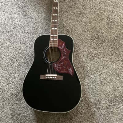 Epiphone Limited Edition Hummingbird Pro Acoustic-Electric Guitar - Ebony |  Reverb